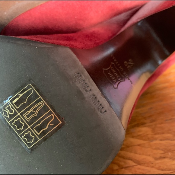 👀 Authentic Miu Miu Peep Toe Pumps 👠 - Picture 8 of 10